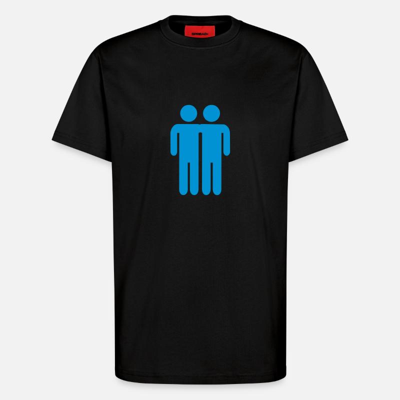 Freundschaft - T-Shirt - made by SPREAD - SOLID BLACK
