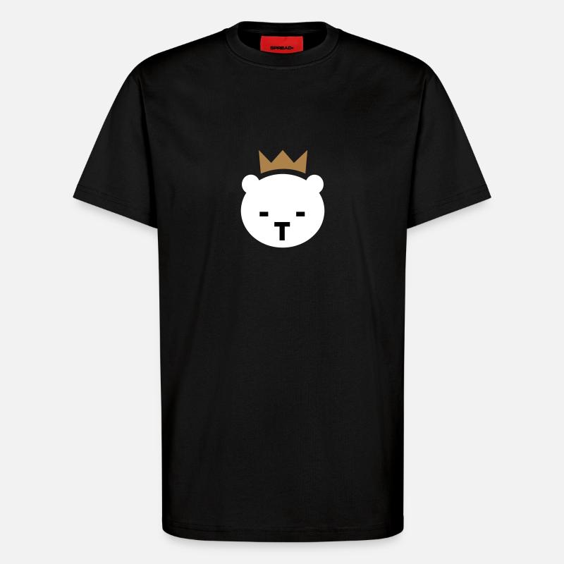 Ours de Berlin - T-shirt bio décontracté fabriqué en UE - SOLID BLACK