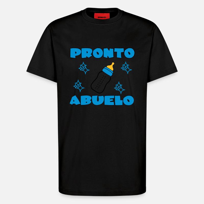 Pronto abuelo - T-shirt bio décontracté fabriqué en UE - SOLID BLACK