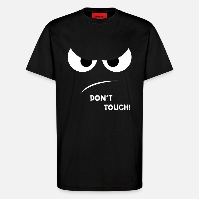 Dont Touch Two - T-Shirt - made by SPREAD - SOLID BLACK