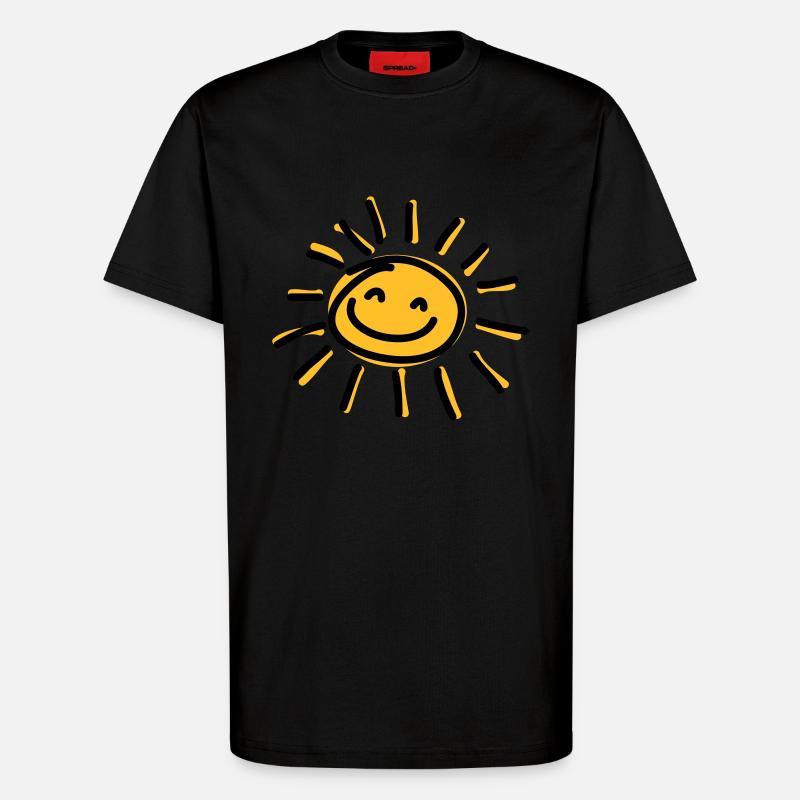 Sonne - T-Shirt - made by SPREAD - SOLID BLACK