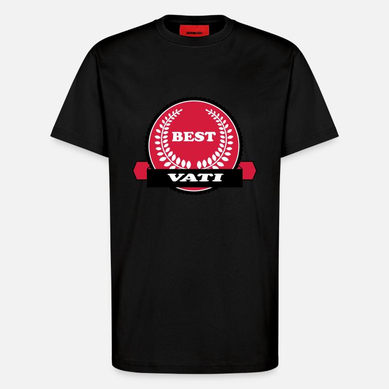 PAPA VATI DAD - T-Shirt - made by SPREAD - SOLID BLACK