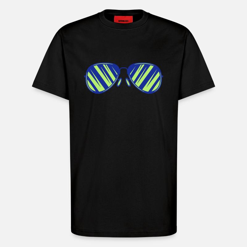sonnenbrille - T-Shirt - made by SPREAD - SOLID BLACK