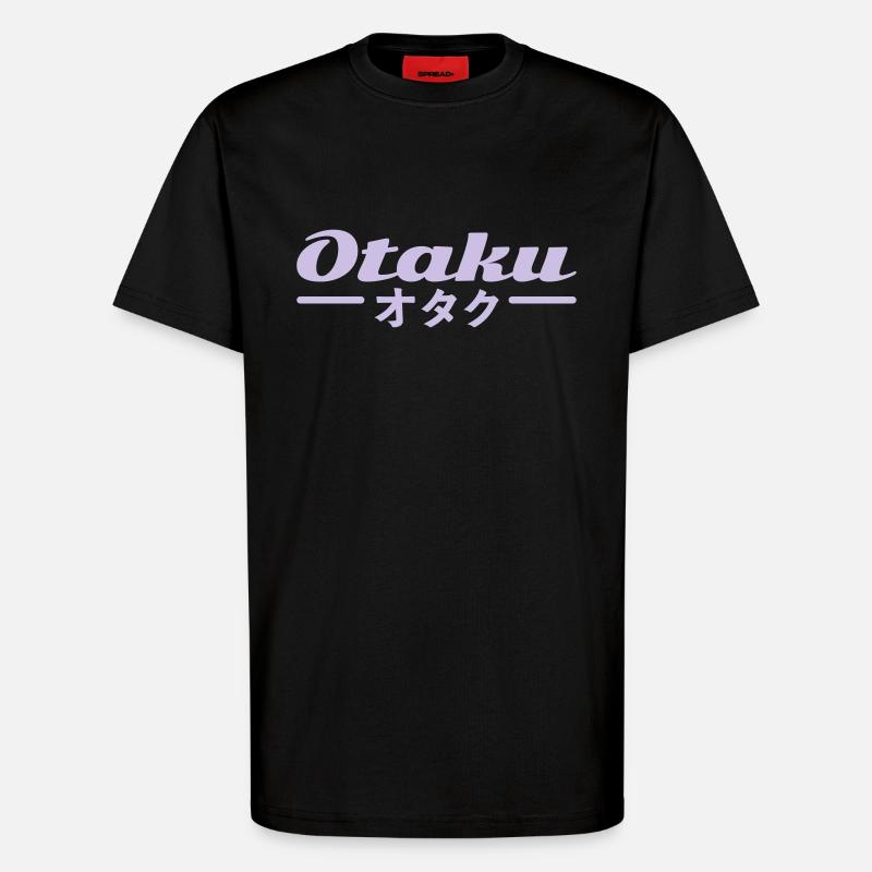 Otaku - T-Shirt - made by SPREAD - SOLID BLACK