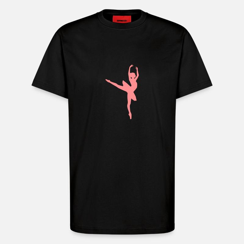 Ballett - T-Shirt - made by SPREAD - SOLID BLACK