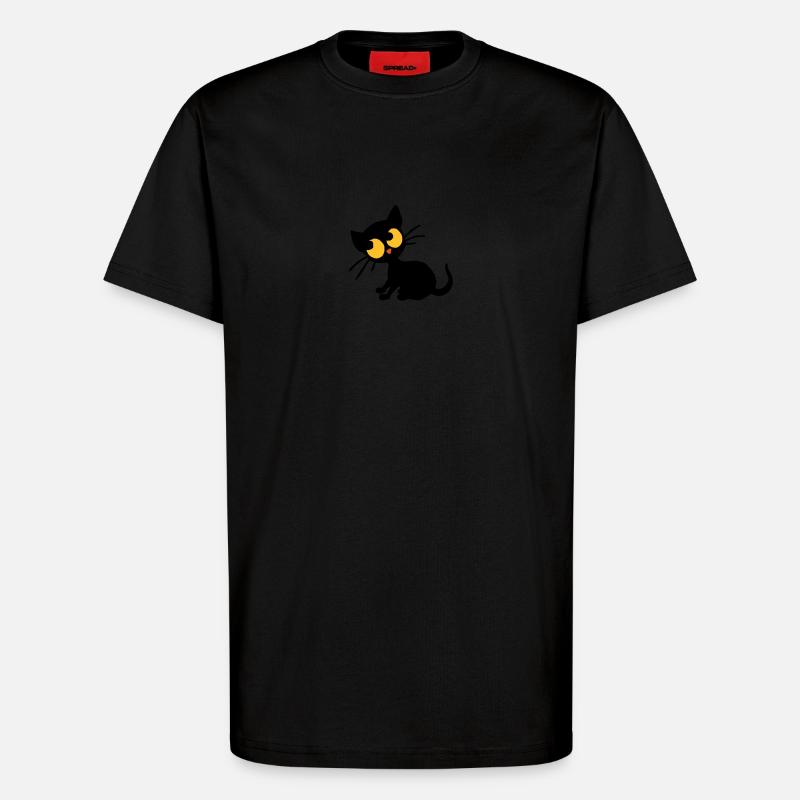 Kätzchen Georgie - T-Shirt - made by SPREAD - SOLID BLACK