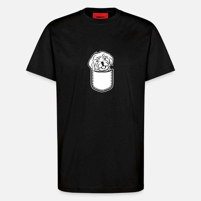 Havanese - T-Shirt - made by SPREAD - SOLID BLACK