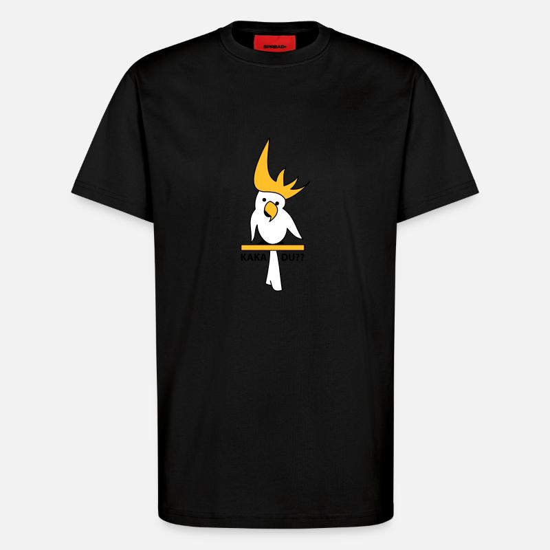 Kakadu - T-Shirt - made by SPREAD - SOLID BLACK