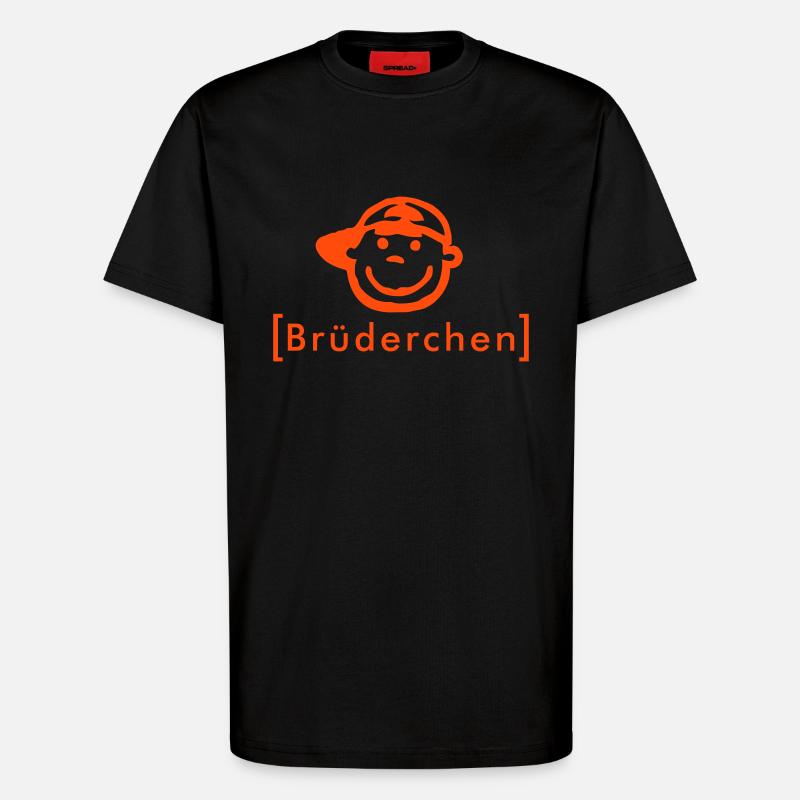 Brüderchen - T-Shirt - made by SPREAD - SOLID BLACK