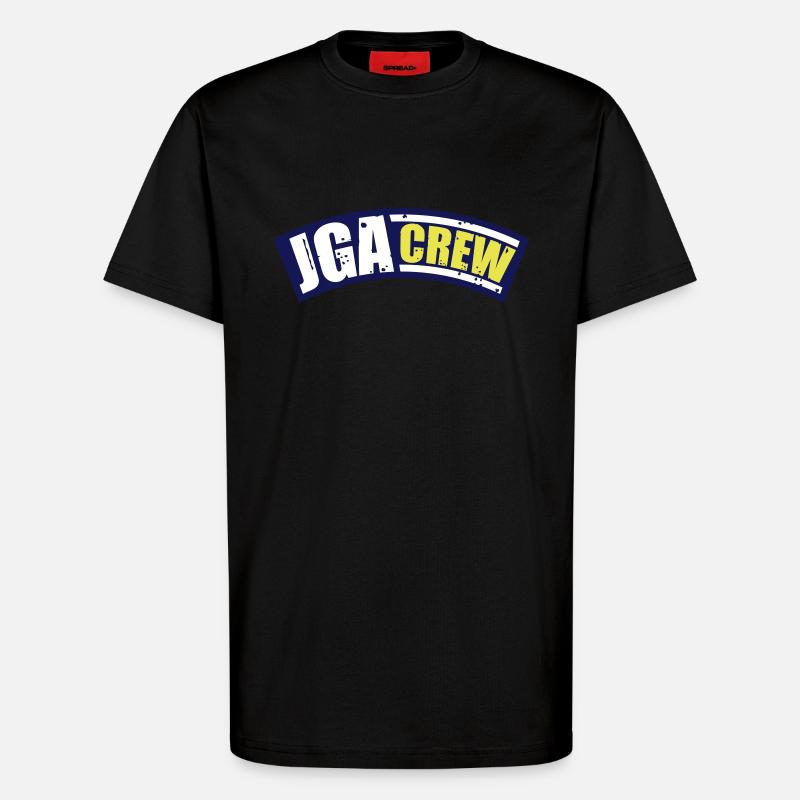 Jga Crew - T-Shirt - made by SPREAD - SOLID BLACK