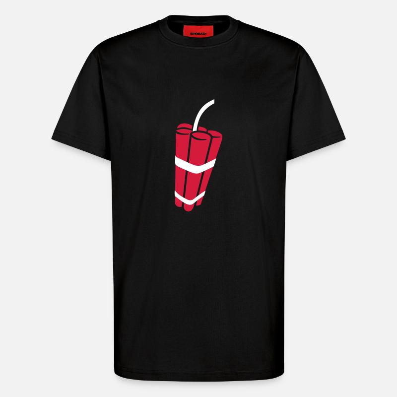 Dynamite - T-shirt bio décontracté fabriqué en UE - SOLID BLACK