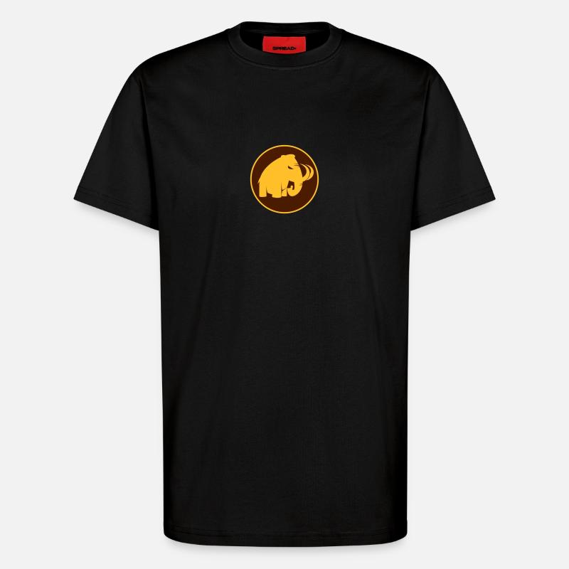 angry mammoth böses Mammut - T-Shirt - made by SPREAD - SOLID BLACK