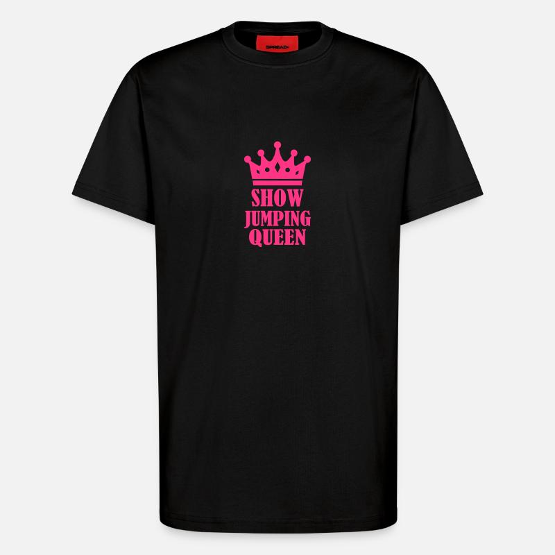 Springreiten - T-Shirt - made by SPREAD - SOLID BLACK