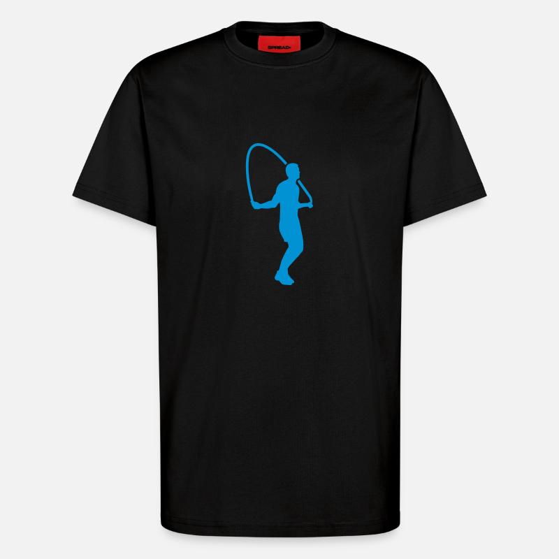 Seilspringen - T-Shirt - made by SPREAD - SOLID BLACK
