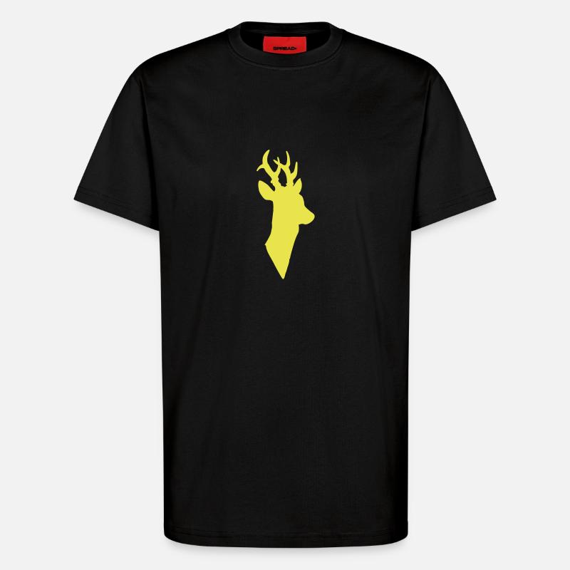 Rehbock - T-Shirt - made by SPREAD - SOLID BLACK