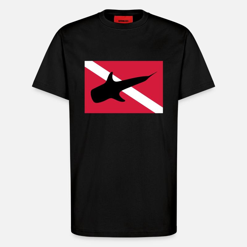Walhai - T-Shirt - made by SPREAD - SOLID BLACK