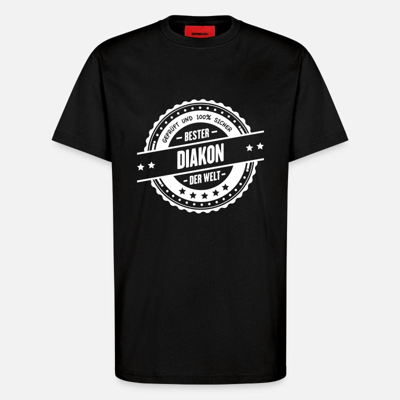 Bester Diakon - T-Shirt - made by SPREAD - SOLID BLACK