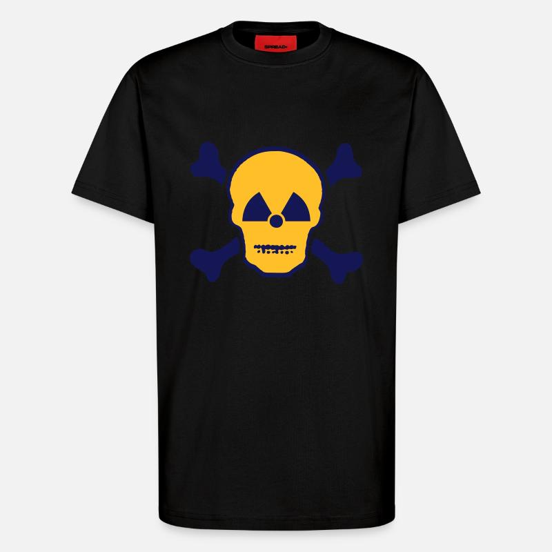 Atomschädel - T-Shirt - made by SPREAD - SOLID BLACK