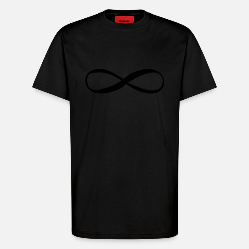 Endless Symbol - T-Shirt - made by SPREAD - SOLID BLACK