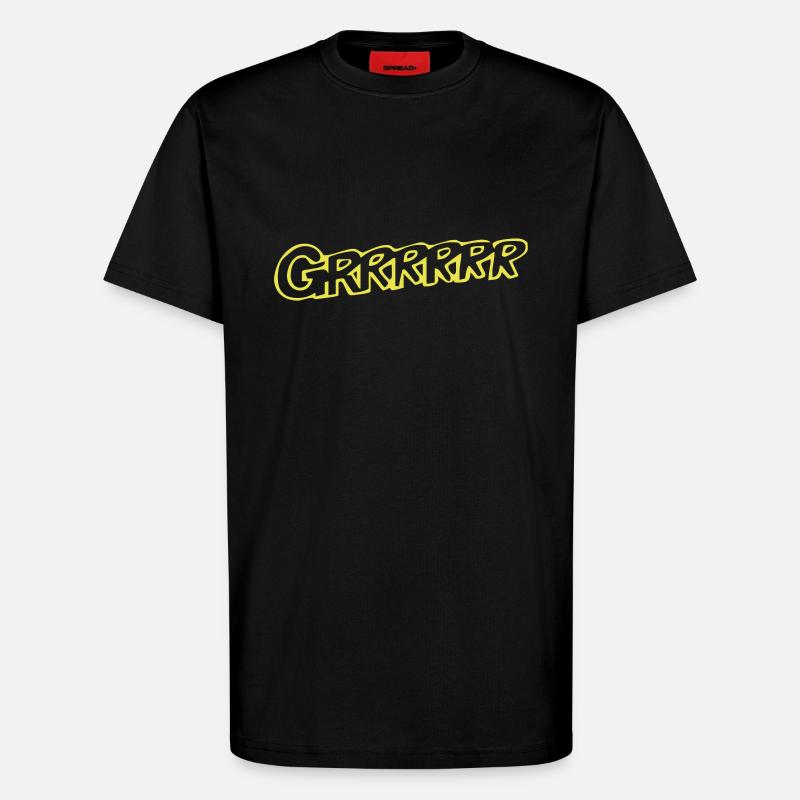 Grrrrrrr - T-Shirt - made by SPREAD - SOLID BLACK