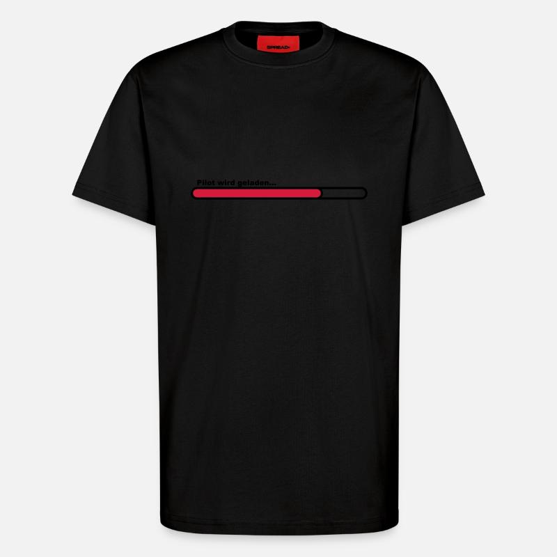 pilot - T-Shirt - made by SPREAD - SOLID BLACK