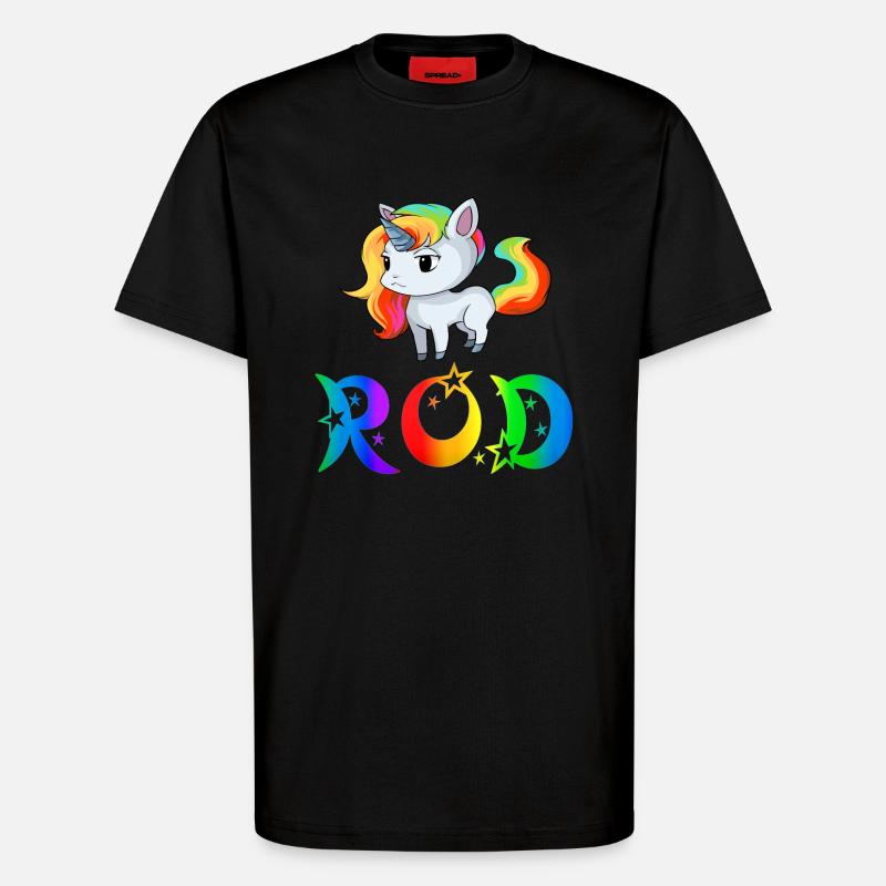 Einhorn Rod - T-Shirt - made by SPREAD - SOLID BLACK