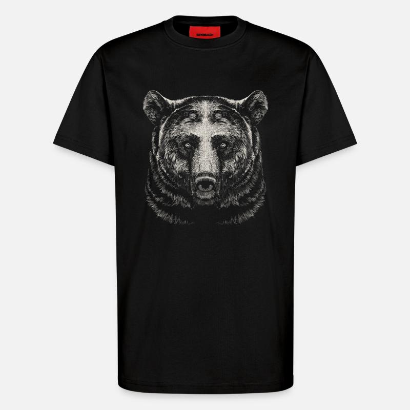 Bär - T-Shirt - made by SPREAD - SOLID BLACK