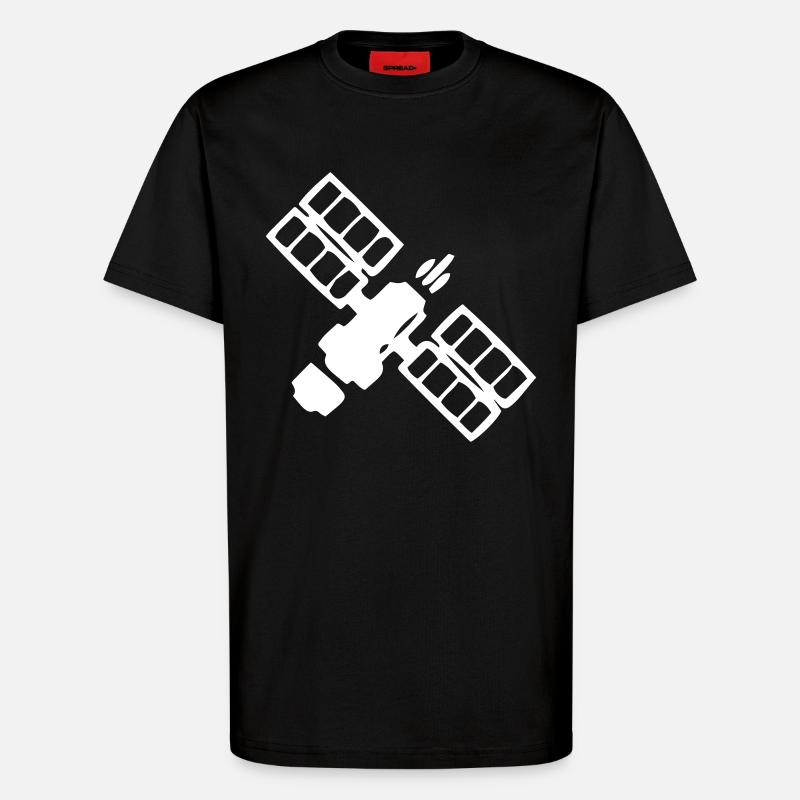 Satellit - T-Shirt - made by SPREAD - SOLID BLACK