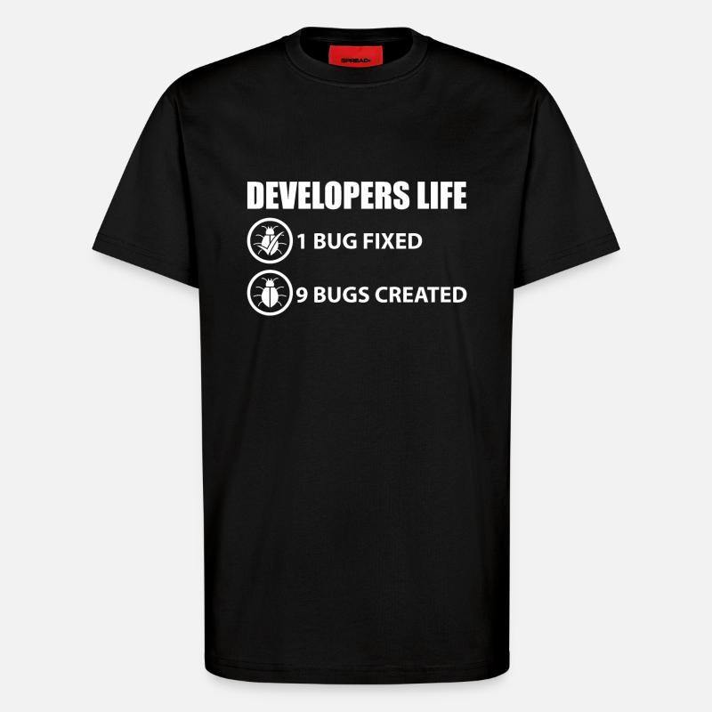 Programmierer Witz - T-Shirt - made by SPREAD - SOLID BLACK