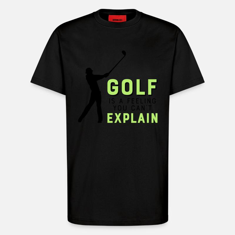 golf - T-Shirt - made by SPREAD - SOLID BLACK
