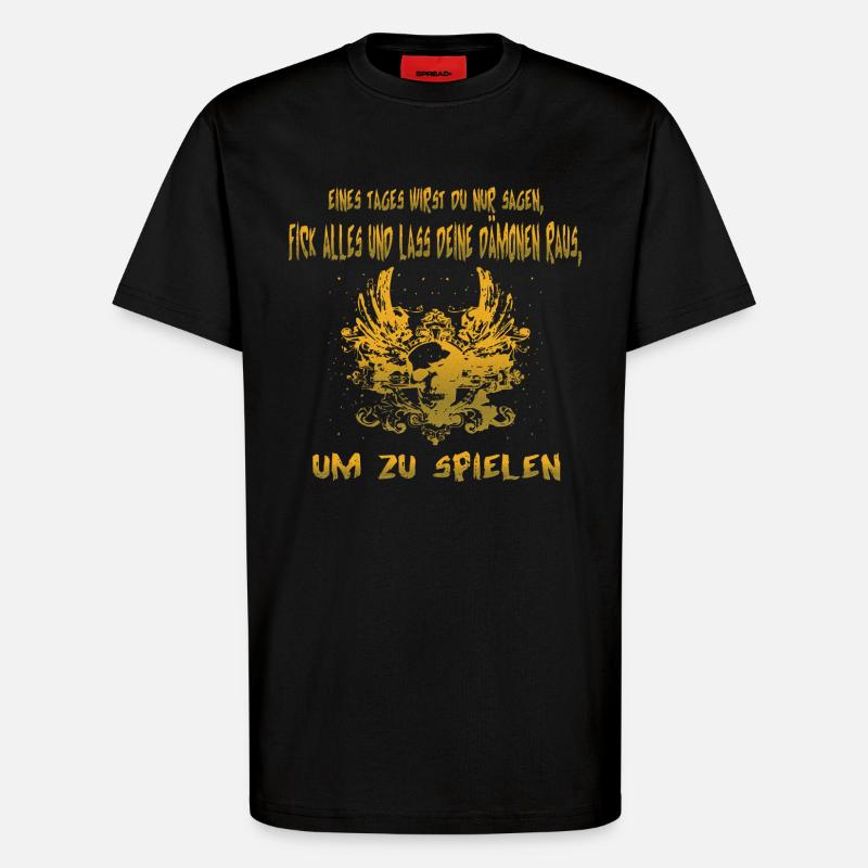 Dämon - T-Shirt - made by SPREAD - SOLID BLACK