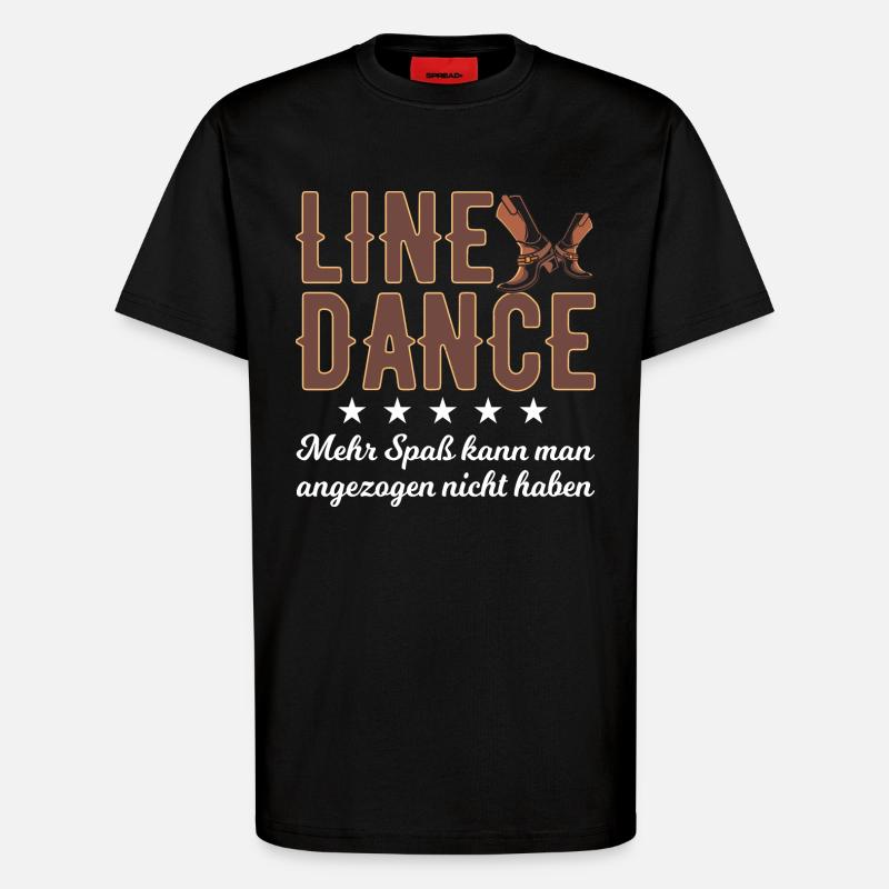 Linedance Spaß - T-Shirt - made by SPREAD - SOLID BLACK