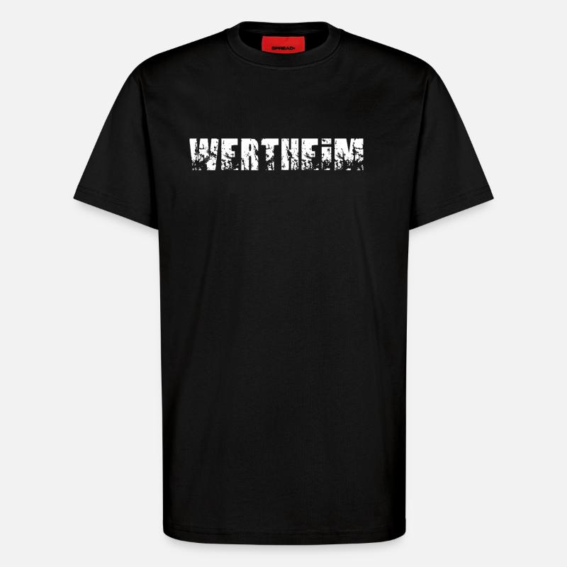 Wertheim - T-Shirt - made by SPREAD - SOLID BLACK