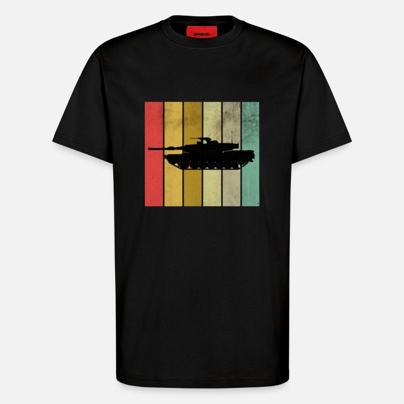Panzer - T-Shirt - made by SPREAD - SOLID BLACK