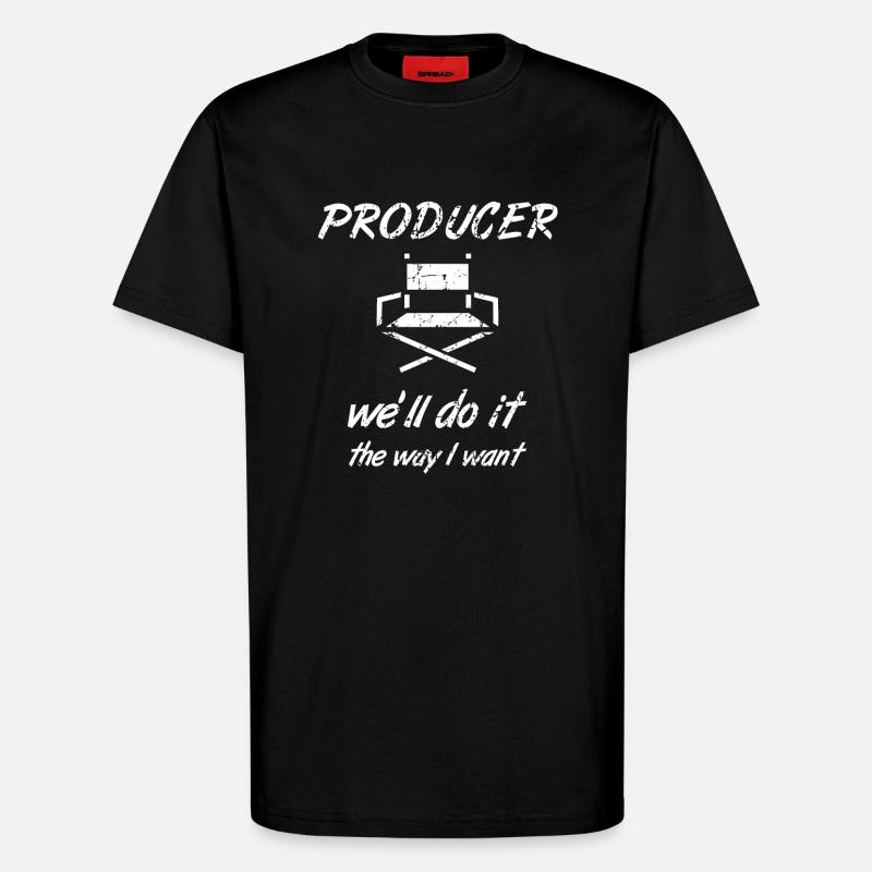Videoproduzent - T-Shirt - made by SPREAD - SOLID BLACK