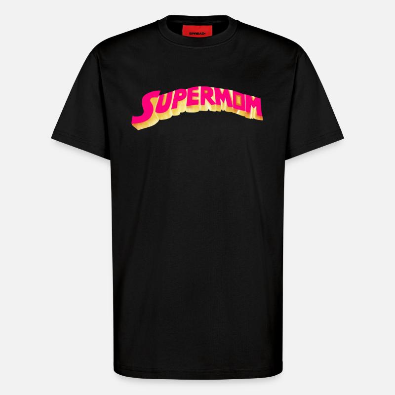 Supermutter - Heldin - T-Shirt - made by SPREAD - SOLID BLACK