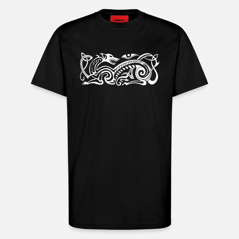 Chien de chasse celte (blanc) - T-shirt bio décontracté fabriqué en UE - SOLID BLACK