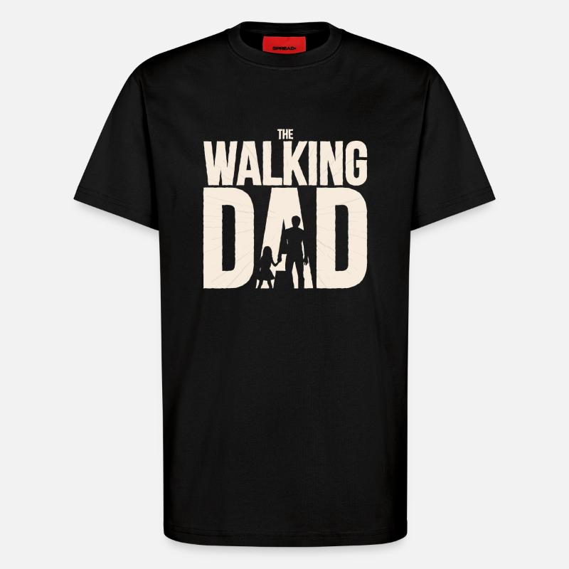 Der wandelnde Vater - T-Shirt - made by SPREAD - SOLID BLACK