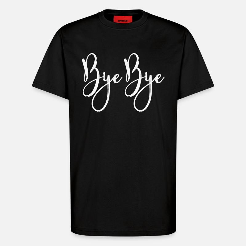 Bye bye - T-shirt bio décontracté fabriqué en UE - SOLID BLACK