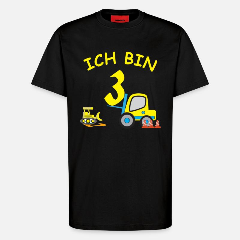 Ich bin 3 - T-Shirt - made by SPREAD - SOLID BLACK