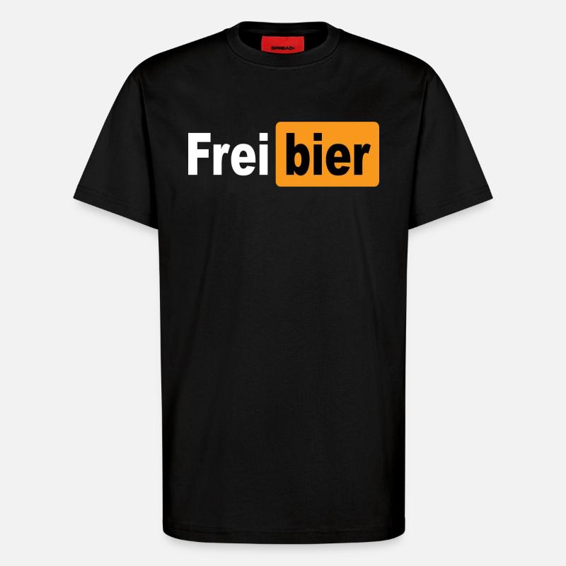 FREIBIER - T-Shirt - made by SPREAD - SOLID BLACK