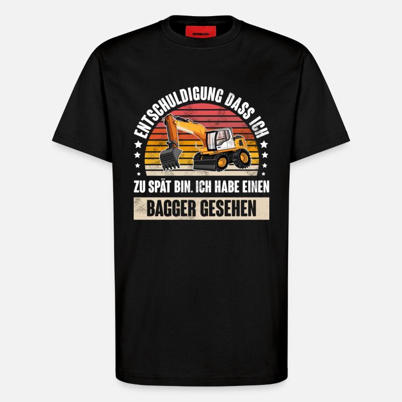 Bagger - T-Shirt - made by SPREAD - SOLID BLACK
