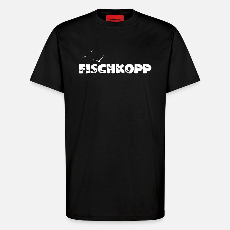 Fischkopp - T-Shirt - made by SPREAD - SOLID BLACK