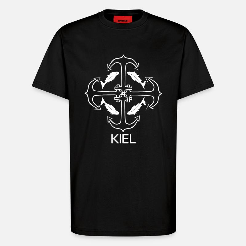 Kiel - T-Shirt - made by SPREAD - SOLID BLACK