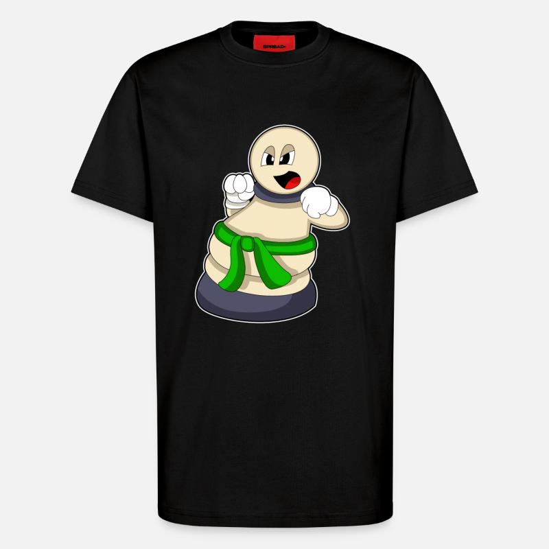 Schachfigur Bauer beim Schach - T-Shirt - made by SPREAD - SOLID BLACK