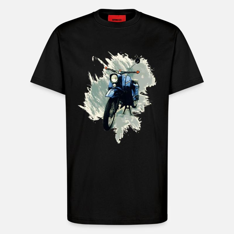 Simson Schwalbe - T-Shirt - made by SPREAD - SOLID BLACK