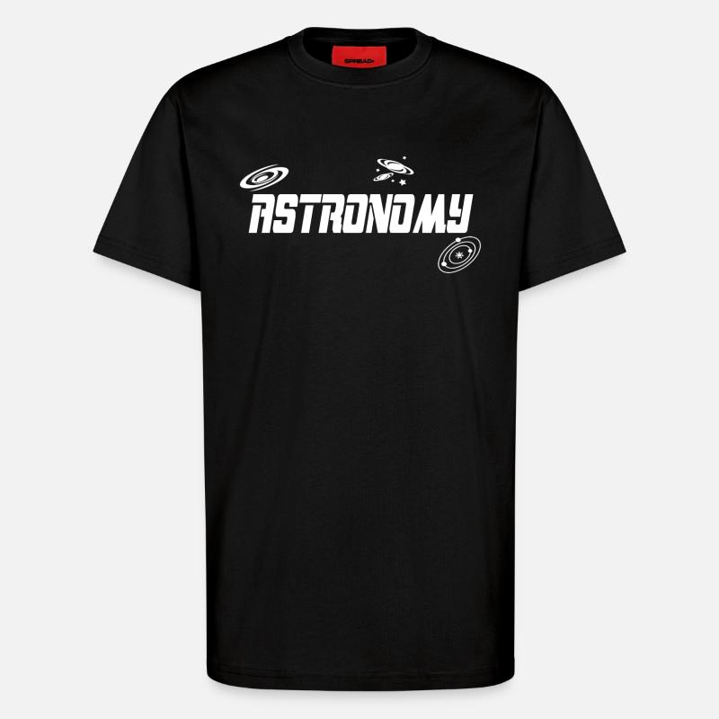 Astronomie - T-shirt bio décontracté fabriqué en UE - SOLID BLACK