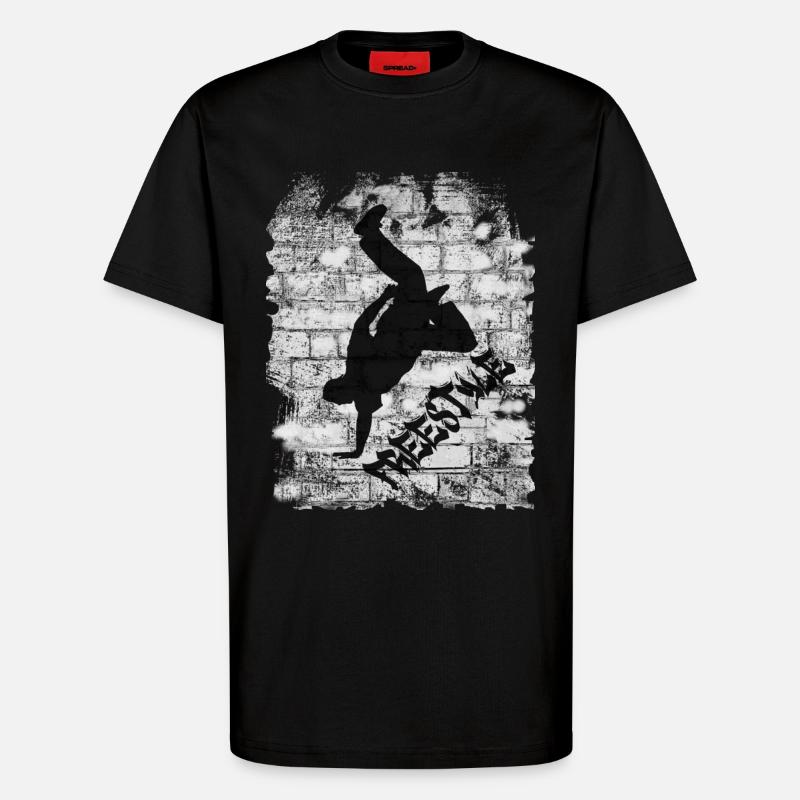 Nage libre - T-shirt bio décontracté fabriqué en UE - SOLID BLACK