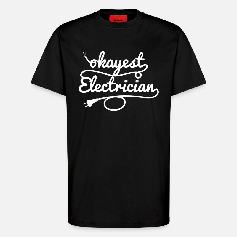 Mittelmäßiger Elektriker - T-Shirt - made by SPREAD - SOLID BLACK