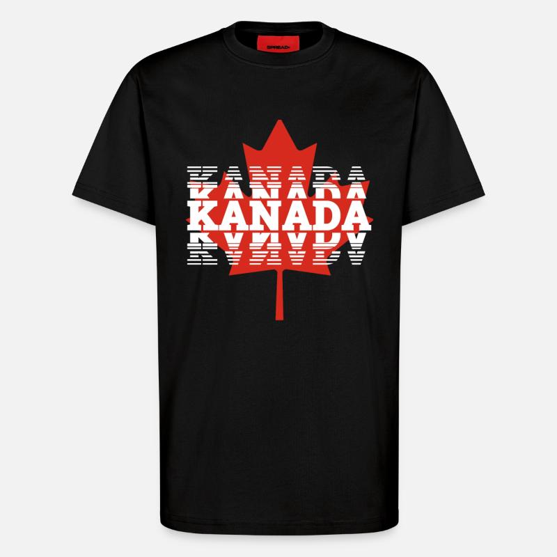 Kanada - T-Shirt - made by SPREAD - SOLID BLACK